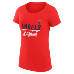 MLB Los Angeles Angels G-III 4Her by Carl Banks Women's Super-Slim Fit Lightweight Team Graphic T-Shirt