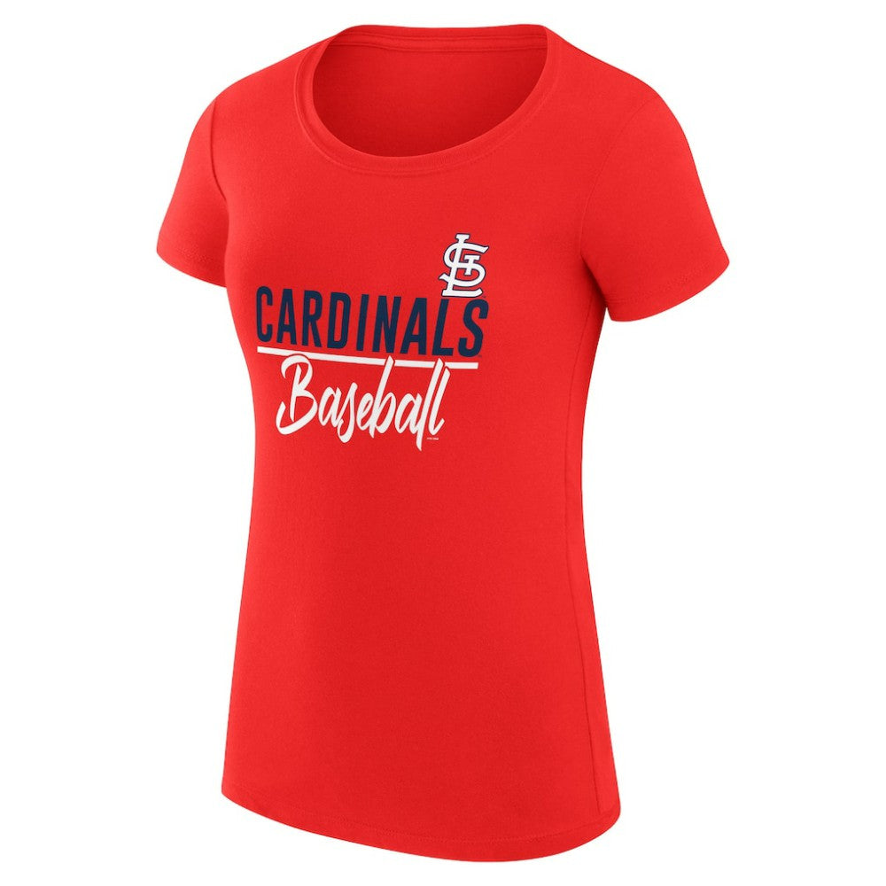MLB St. Louis Cardinals G-III 4Her by Carl Banks Women's Super-Slim Fit Lightweight Team Graphic T-Shirt
