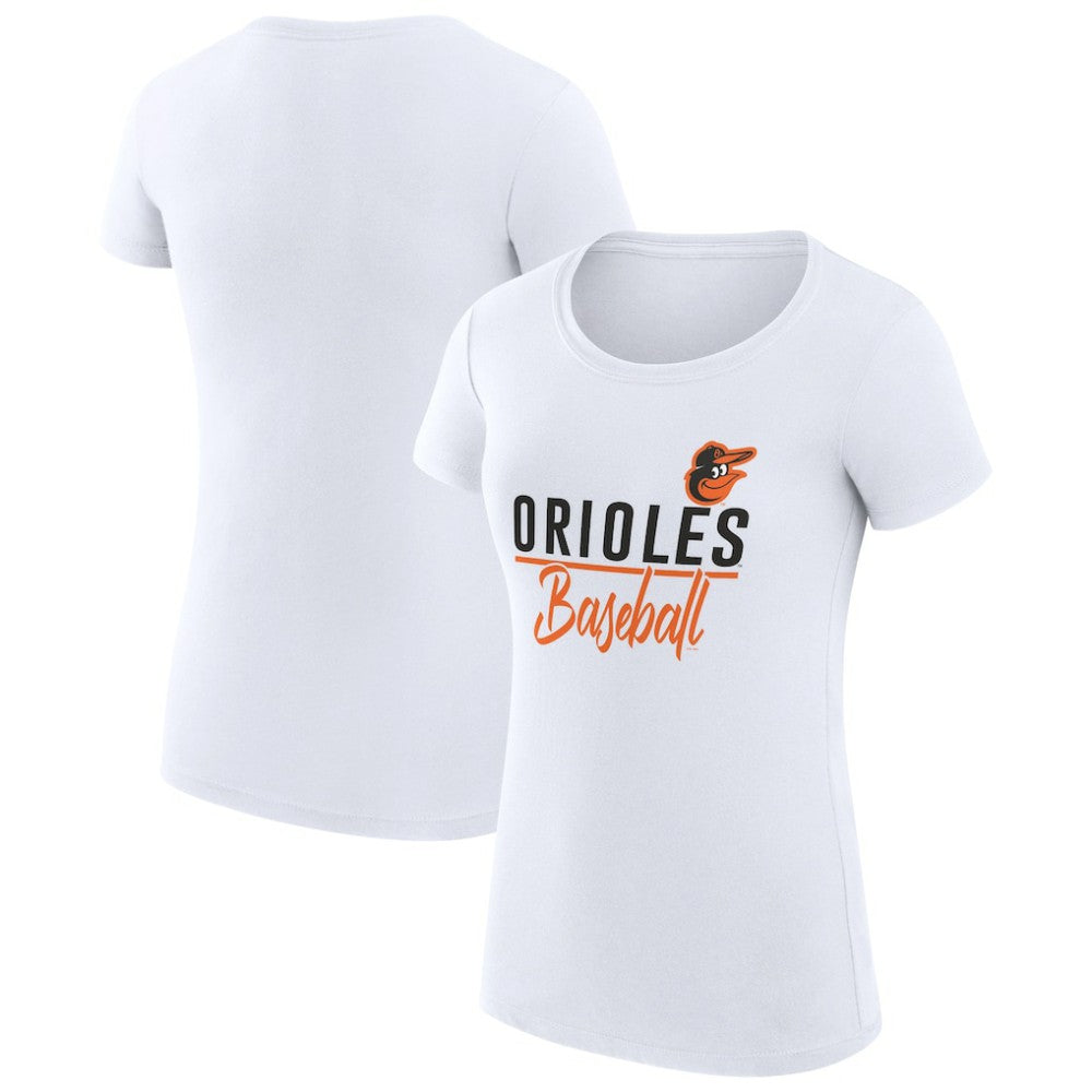 MLB Baltimore Orioles G-III 4Her by Carl Banks Women's Super-Slim Fit Lightweight Team Graphic T-Shirt