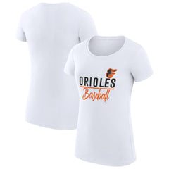 MLB Baltimore Orioles G-III 4Her by Carl Banks Women's Super-Slim Fit Lightweight Team Graphic T-Shirt
