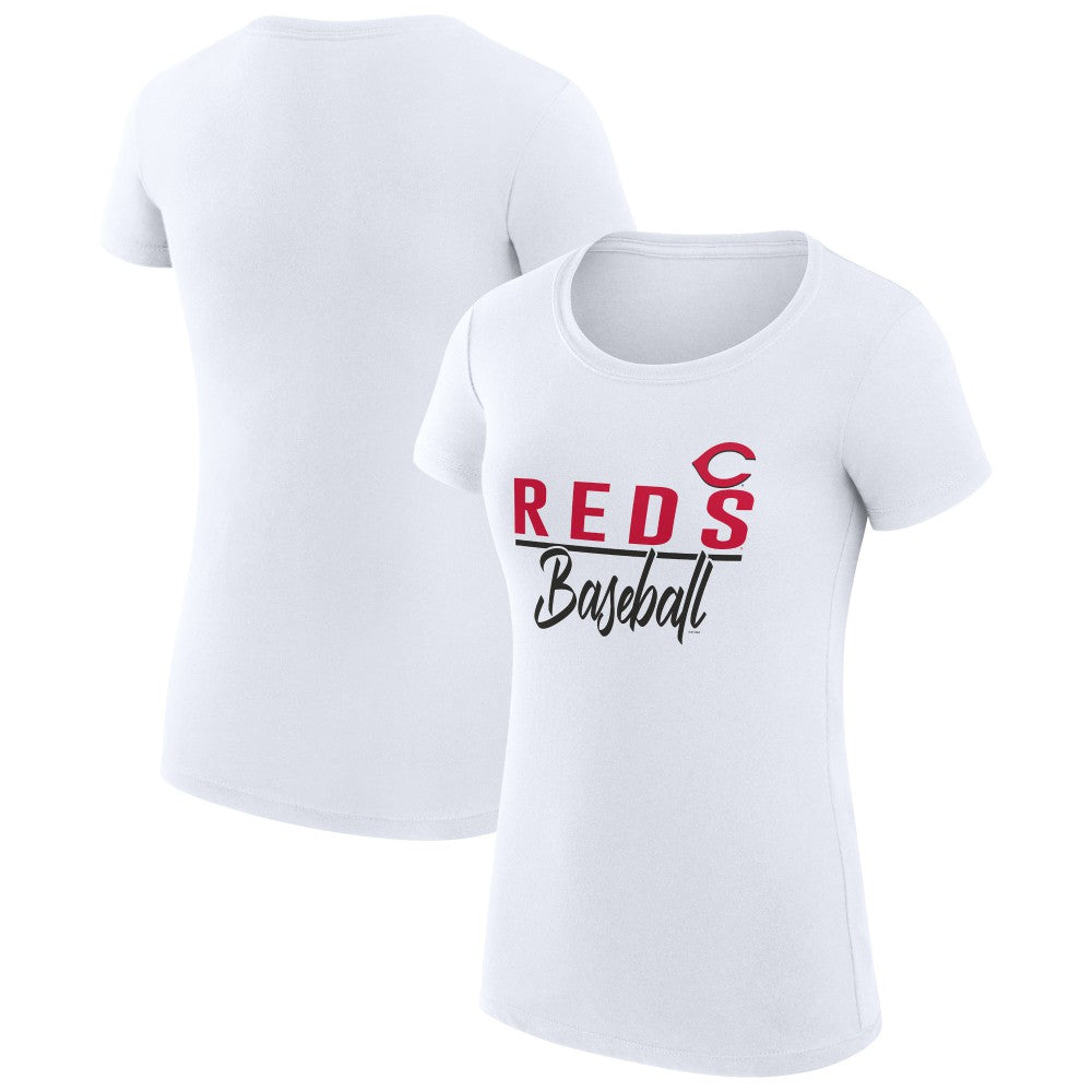 MLB Cincinnati Reds G-III 4Her by Carl Banks Women's Super-Slim Fit Lightweight Team Graphic T-Shirt