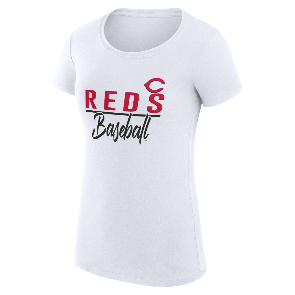 MLB Cincinnati Reds G-III 4Her by Carl Banks Women's Super-Slim Fit Lightweight Team Graphic T-Shirt