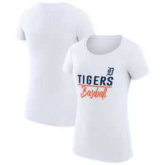 MLB Detroit Tigers G-III 4Her by Carl Banks Women's Super-Slim Fit Lightweight Team Graphic T-Shirt