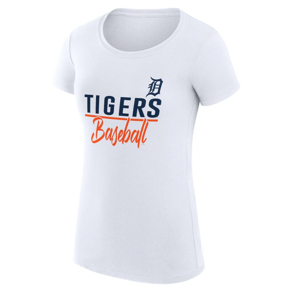 MLB Detroit Tigers G-III 4Her by Carl Banks Women's Super-Slim Fit Lightweight Team Graphic T-Shirt