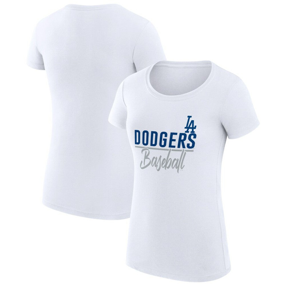 MLB Los Angeles Dodgers G-III 4Her by Carl Banks Women's Super-Slim Fit Lightweight Team Graphic T-Shirt