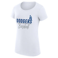MLB Los Angeles Dodgers G-III 4Her by Carl Banks Women's Super-Slim Fit Lightweight Team Graphic T-Shirt