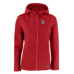 MLB St. Louis Cardinals Cutter & Buck Women's Evoke Eco Softshell Recycled Full-Zip Jacket