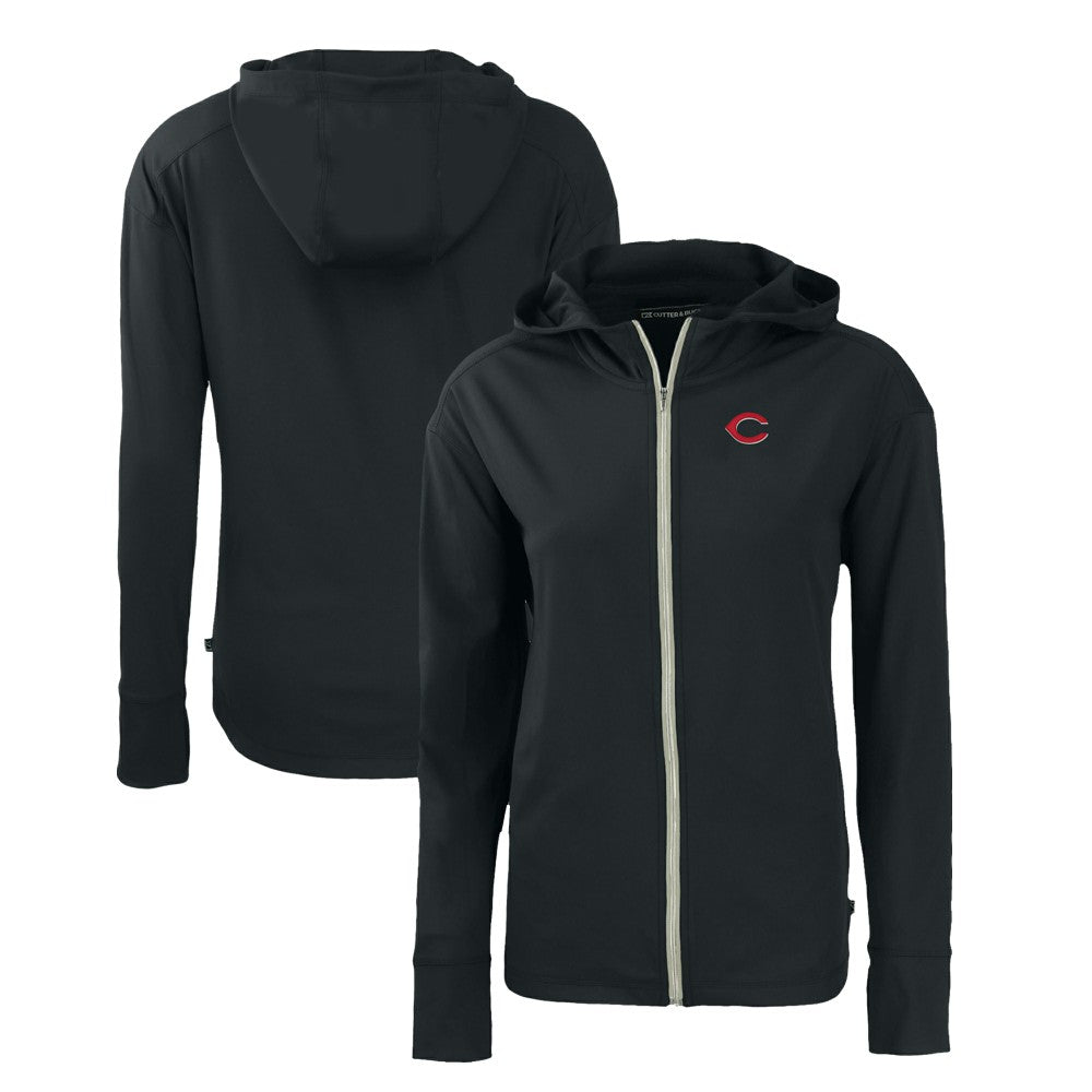 MLB Cincinnati Reds Cutter & Buck Women's Daybreak Eco Recycled Full-Zip Hoodie