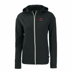 MLB Cincinnati Reds Cutter & Buck Women's Daybreak Eco Recycled Full-Zip Hoodie