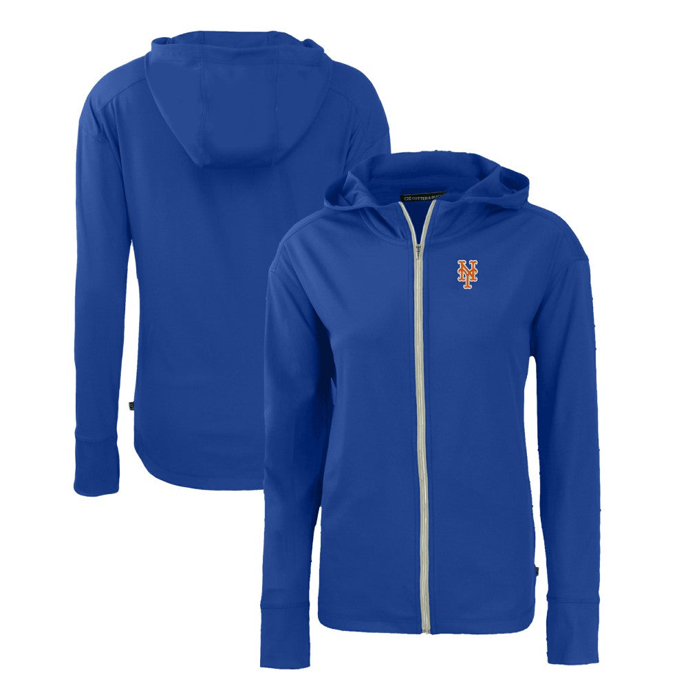 MLB New York Mets Cutter & Buck Women's Daybreak Eco Recycled Full-Zip Hoodie