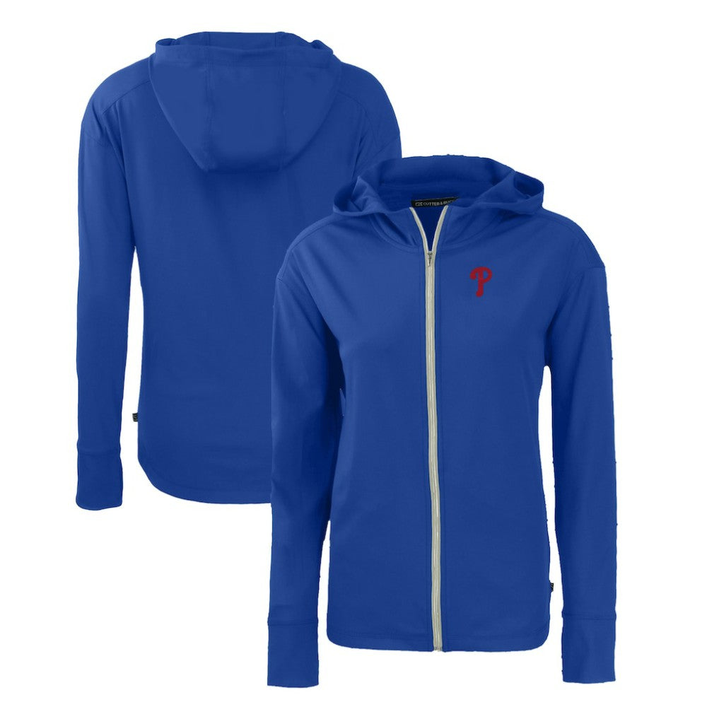MLB Philadelphia Phillies Cutter & Buck Women's Daybreak Eco Recycled Full-Zip Hoodie