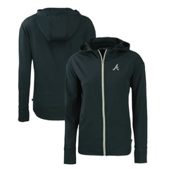 MLB Atlanta Braves Cutter & Buck Women's Daybreak Eco Recycled Full-Zip Hoodie