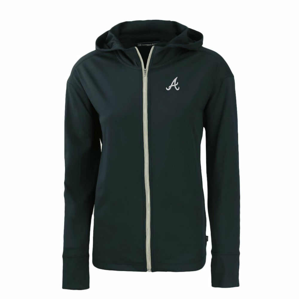 MLB Atlanta Braves Cutter & Buck Women's Daybreak Eco Recycled Full-Zip Hoodie