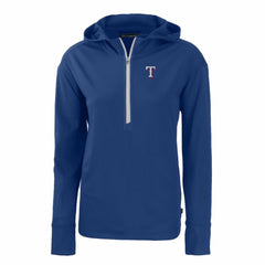 MLB Texas Rangers Cutter & Buck Women's Daybreak Eco Recycled Half-Zip Hoodie