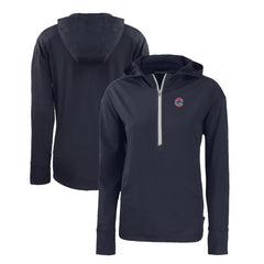 MLB Chicago Cubs Cutter & Buck Women's Daybreak Eco Recycled Half-Zip Hoodie