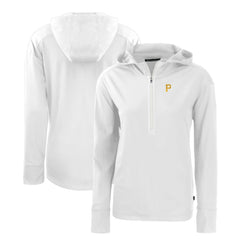 MLB Pittsburgh Pirates Cutter & Buck Women's Daybreak Eco Recycled Half-Zip Hoodie