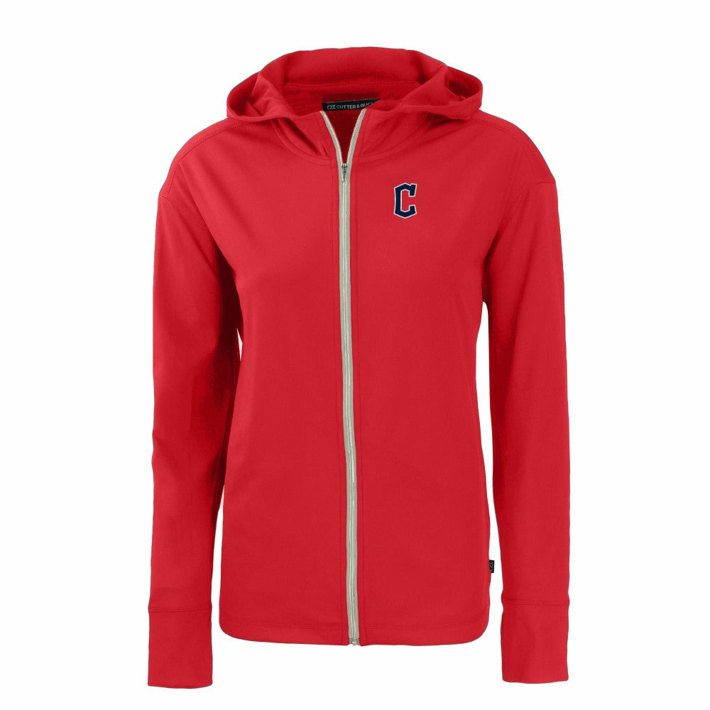 MLB Cleveland Guardians Cutter & Buck Women's Daybreak Eco Recycled Full-Zip Hoodie