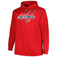 NHL Red Alexander Ovechkin Washington Capitals Profile Big & Tall Name & Number Pullover Hoodie