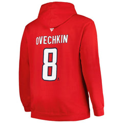 NHL Red Alexander Ovechkin Washington Capitals Profile Big & Tall Name & Number Pullover Hoodie