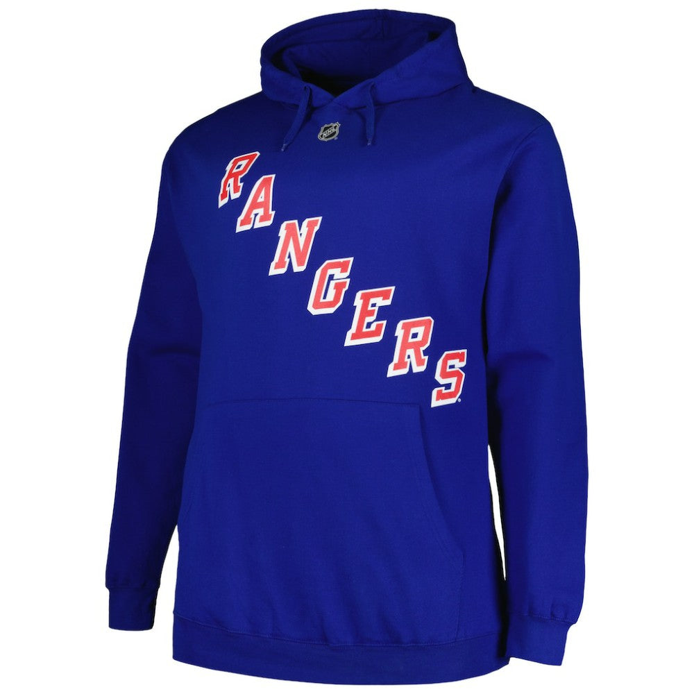 NHL Blue Mika Zibanejad New York Rangers Profile Big & Tall Name & Number Pullover Hoodie