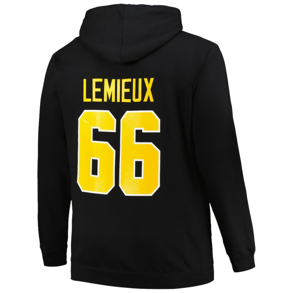 NHL Black Mario Lemieux Pittsburgh Penguins Mitchell & Ness Name & Number Pullover Hoodie