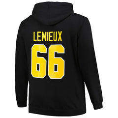 NHL Black Mario Lemieux Pittsburgh Penguins Mitchell & Ness Name & Number Pullover Hoodie