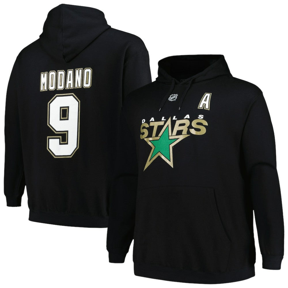NHL Black Mike Modano Dallas Stars Mitchell & Ness Name & Number Pullover Hoodie