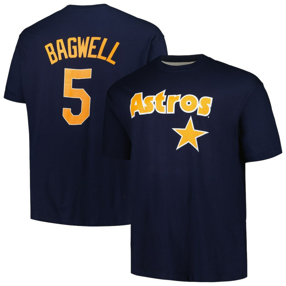 MLB Jeff Bagwell Houston Astros Profile Big & Tall Cooperstown Collection Player Name & Number T-Shirt