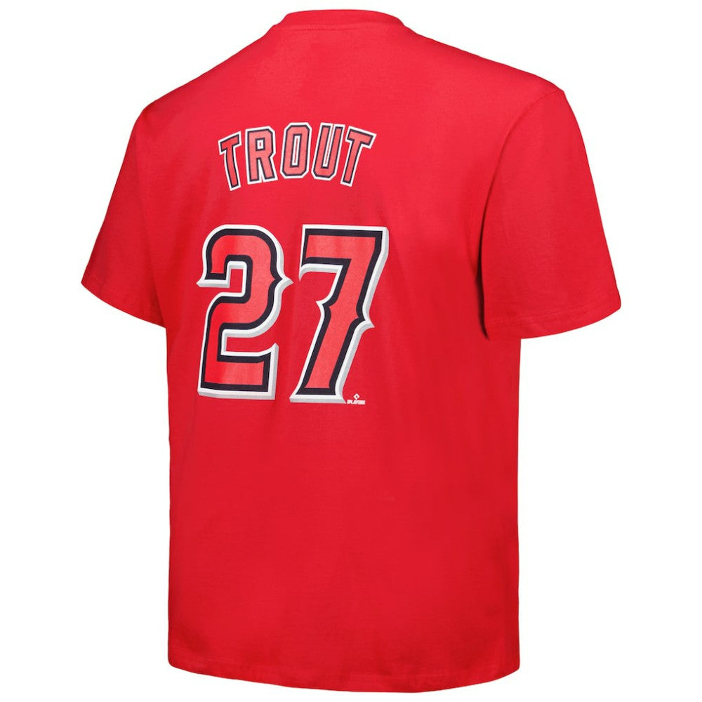 MLB Mike Trout Los Angeles Angels Fanatics Big & Tall Name & Number T-Shirt