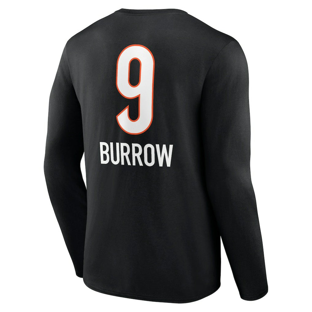 Joe Burrow  Team Wordmark Long Sleeve T-Shirt - Cincinnati Bengals