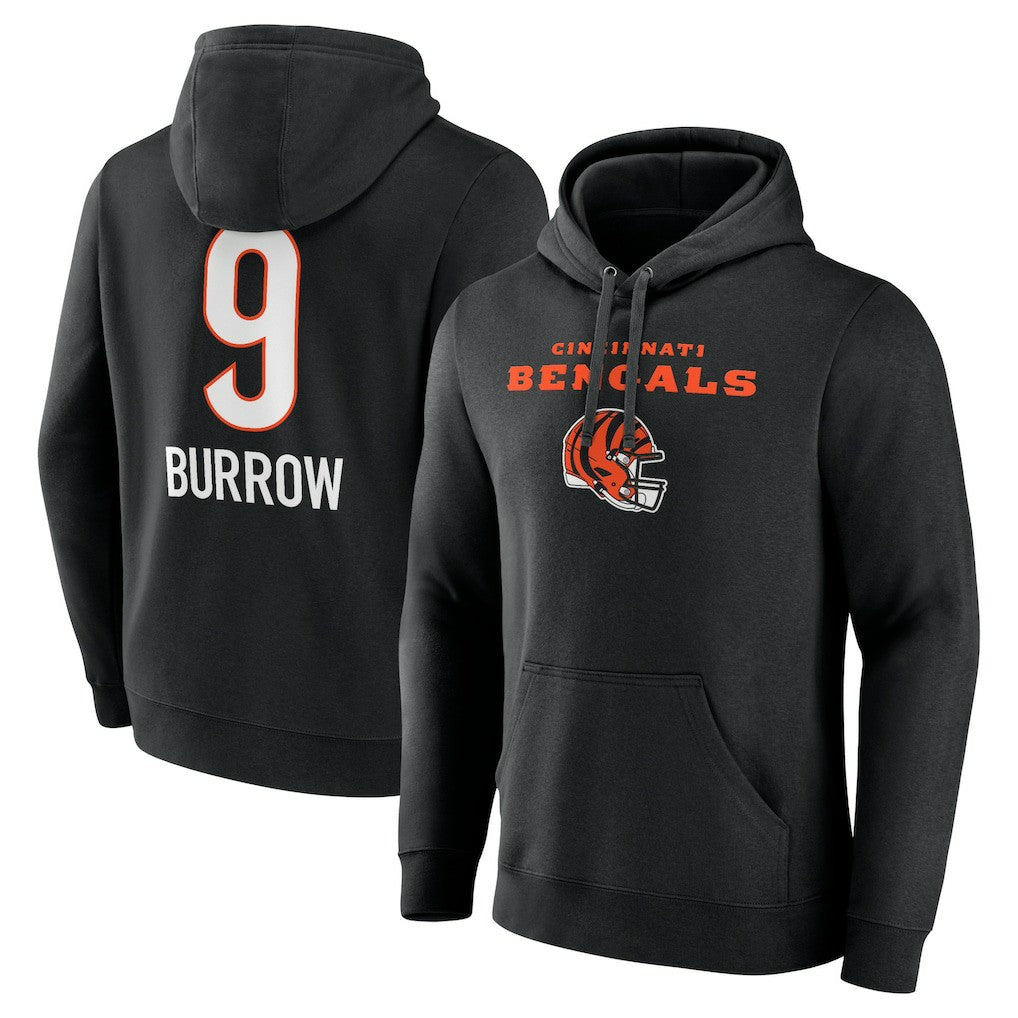Joe Burrow  Team Wordmark Pullover Hoodie - Cincinnati Bengals