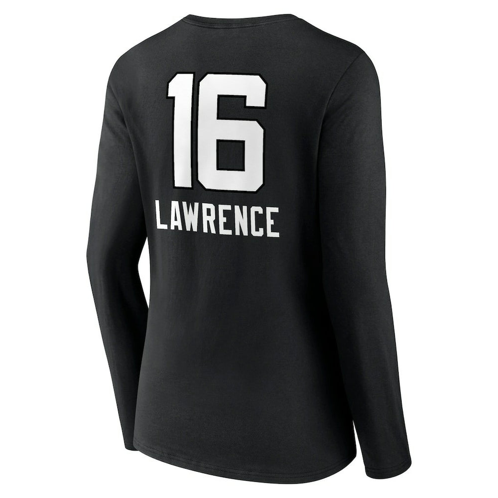 Trevor Lawrence  Women's Team Wordmark Long Sleeve V-Neck T-Shirt - Jacksonville Jaguars