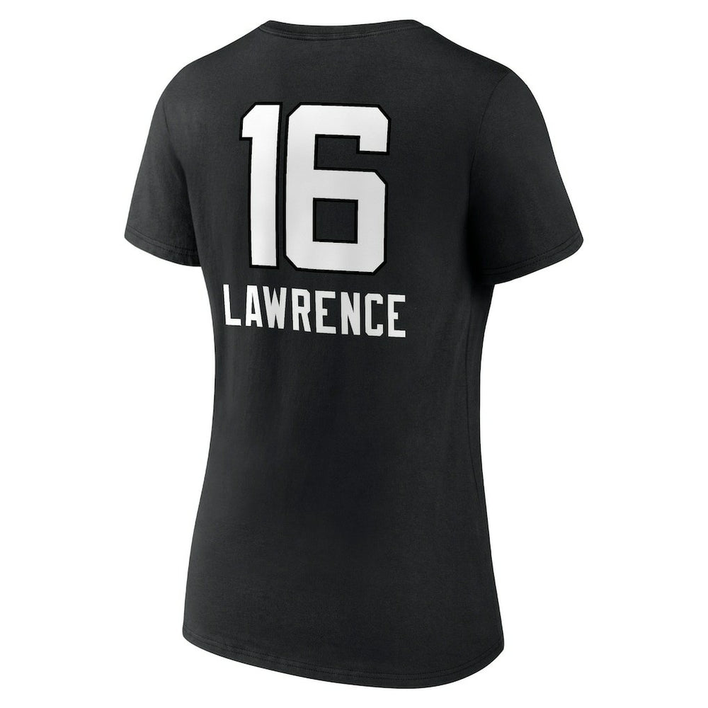 Trevor Lawrence  Women's Team Wordmark Name & Number V-Neck T-Shirt - Jacksonville Jaguars