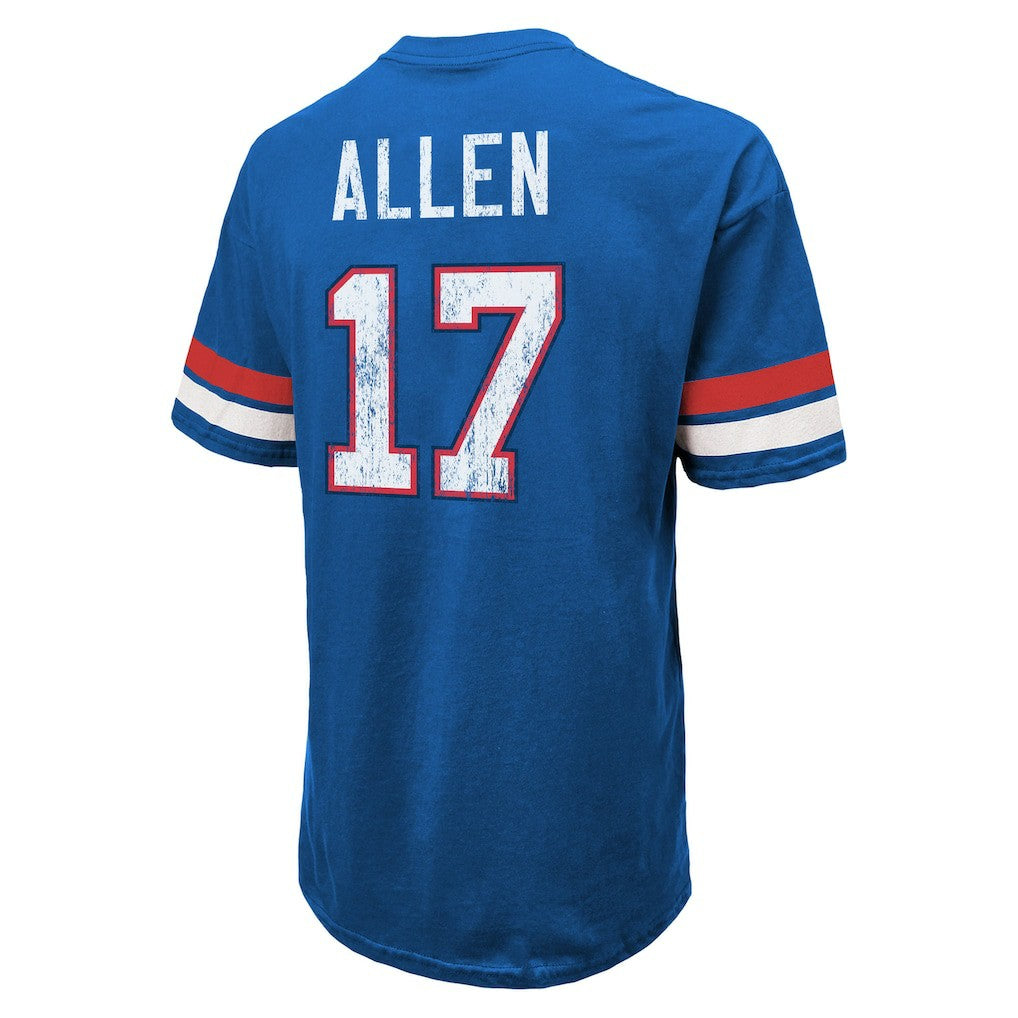 Josh Allen  Majestic Threads Name & Number Oversize Fit T-Shirt - Buffalo Bills