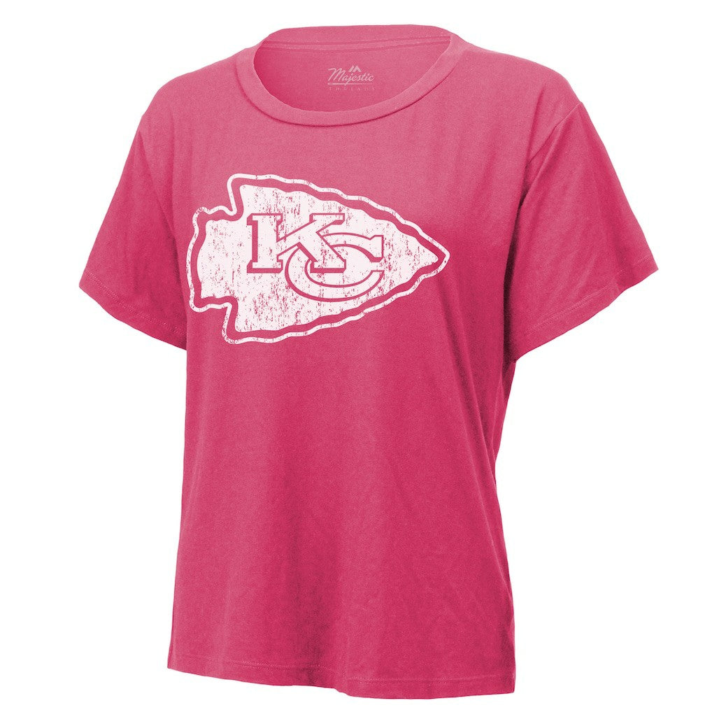 Patrick Mahomes  Majestic Threads Women's Name & Number T-Shirt - Kansas City Chiefs