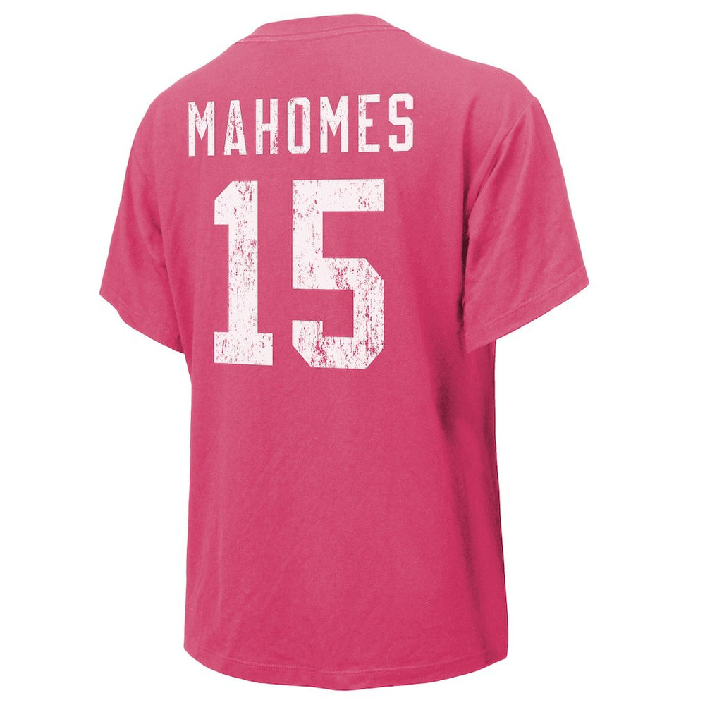 Patrick Mahomes  Majestic Threads Women's Name & Number T-Shirt - Kansas City Chiefs