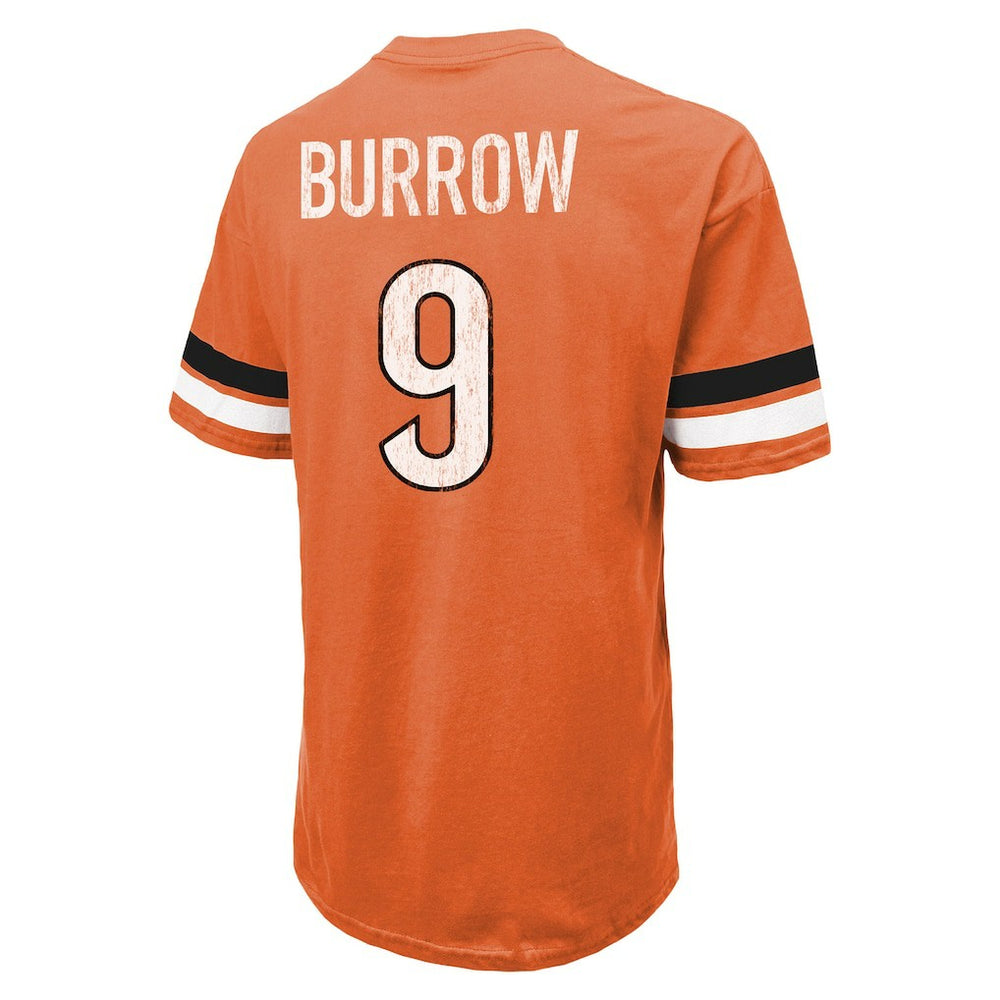 Joe Burrow  Majestic Threads Name & Number Oversize Fit T-Shirt - Cincinnati Bengals