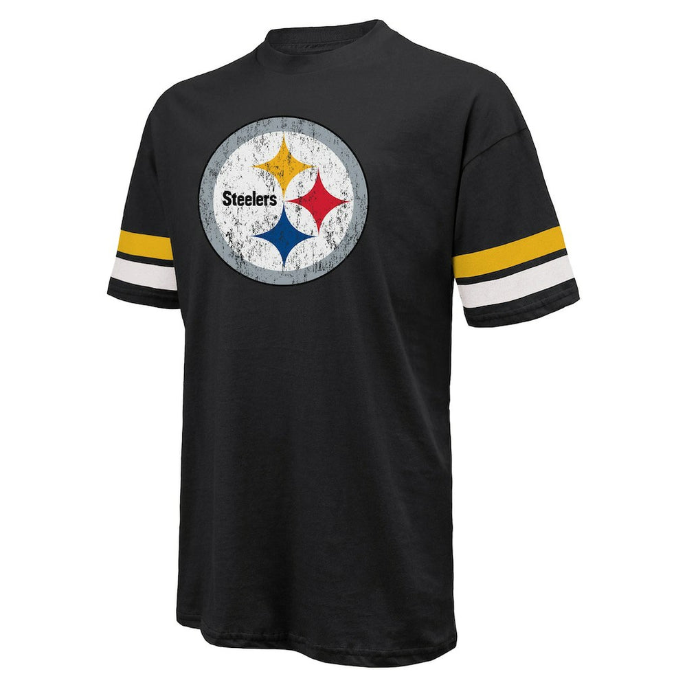 T.J. Watt  Majestic Threads Name & Number Oversize Fit T-Shirt - Pittsburgh Steelers