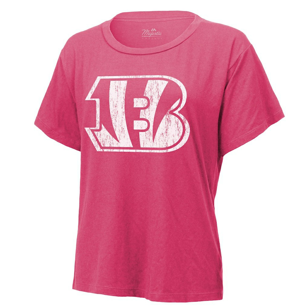 Joe Burrow  Majestic Threads Women's Name & Number T-Shirt - Cincinnati Bengals