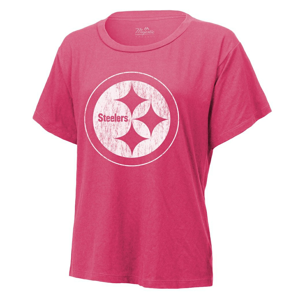 T.J. Watt  Majestic Threads Women's Name & Number T-Shirt - Pittsburgh Steelers