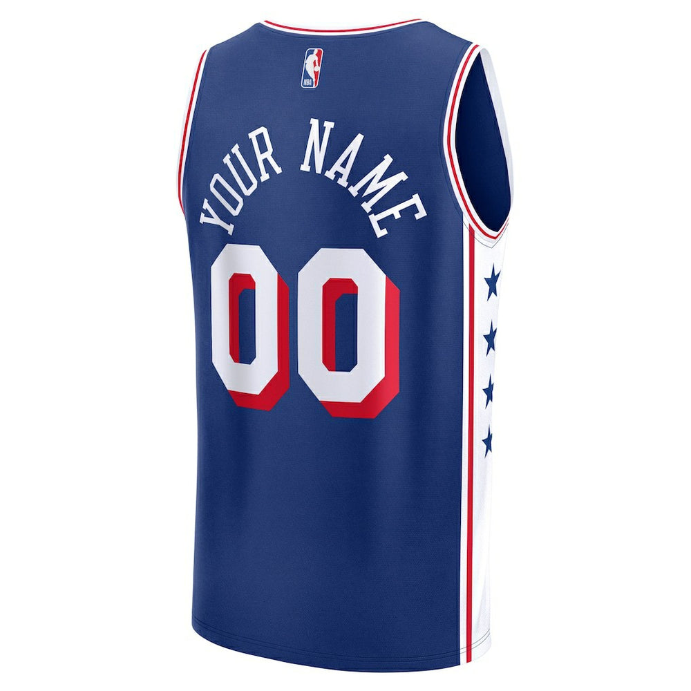 NBA Philadelphia 76ers Fast Break Custom Jersey