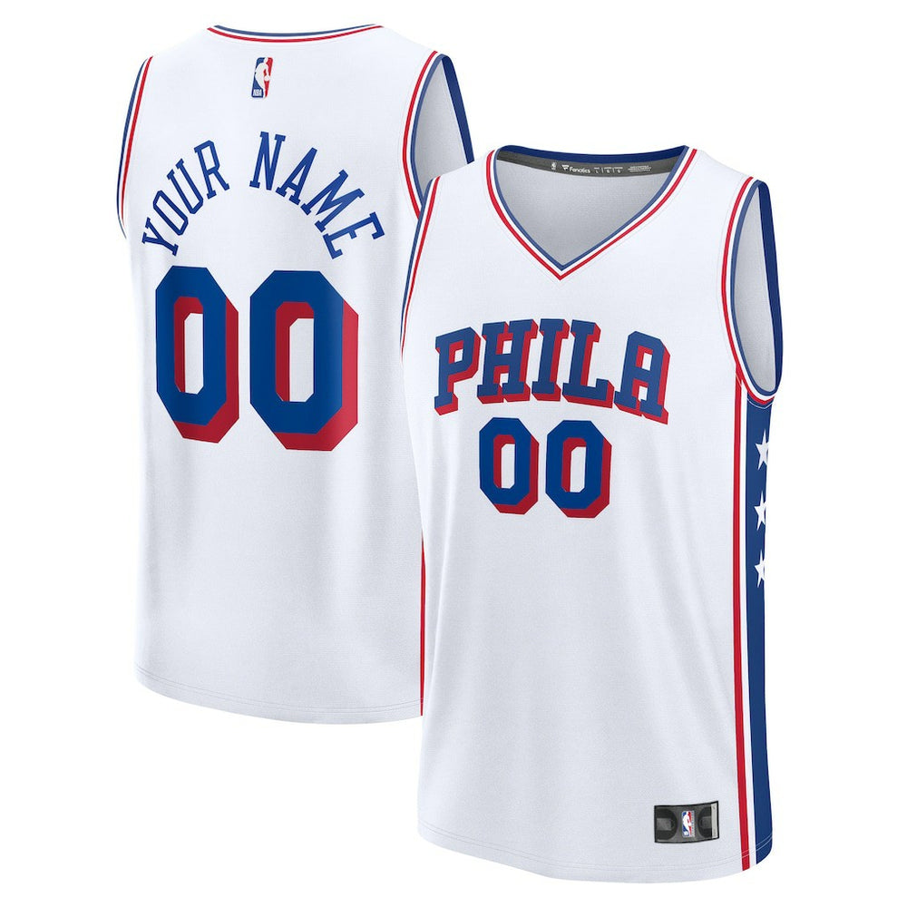 NBA Philadelphia 76ers Fast Break Custom Jersey
