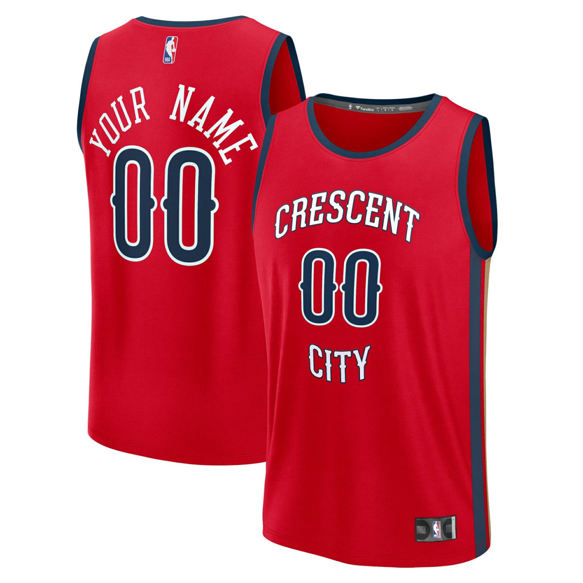 NBA New Orleans Pelicans Youth Fast Break Custom Replica Jersey