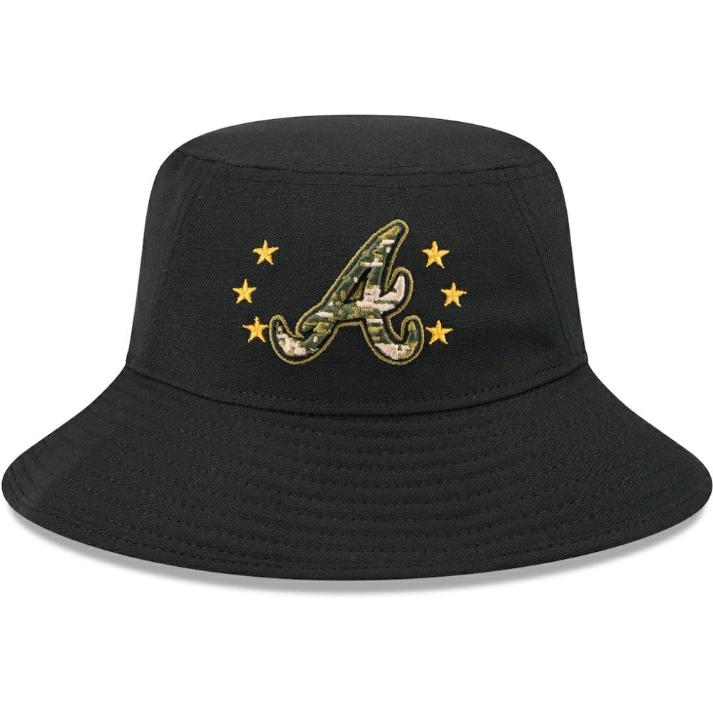 MLB Atlanta Braves New Era 2024 Armed Forces Day Bucket Hat