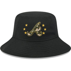 MLB Atlanta Braves New Era 2024 Armed Forces Day Bucket Hat