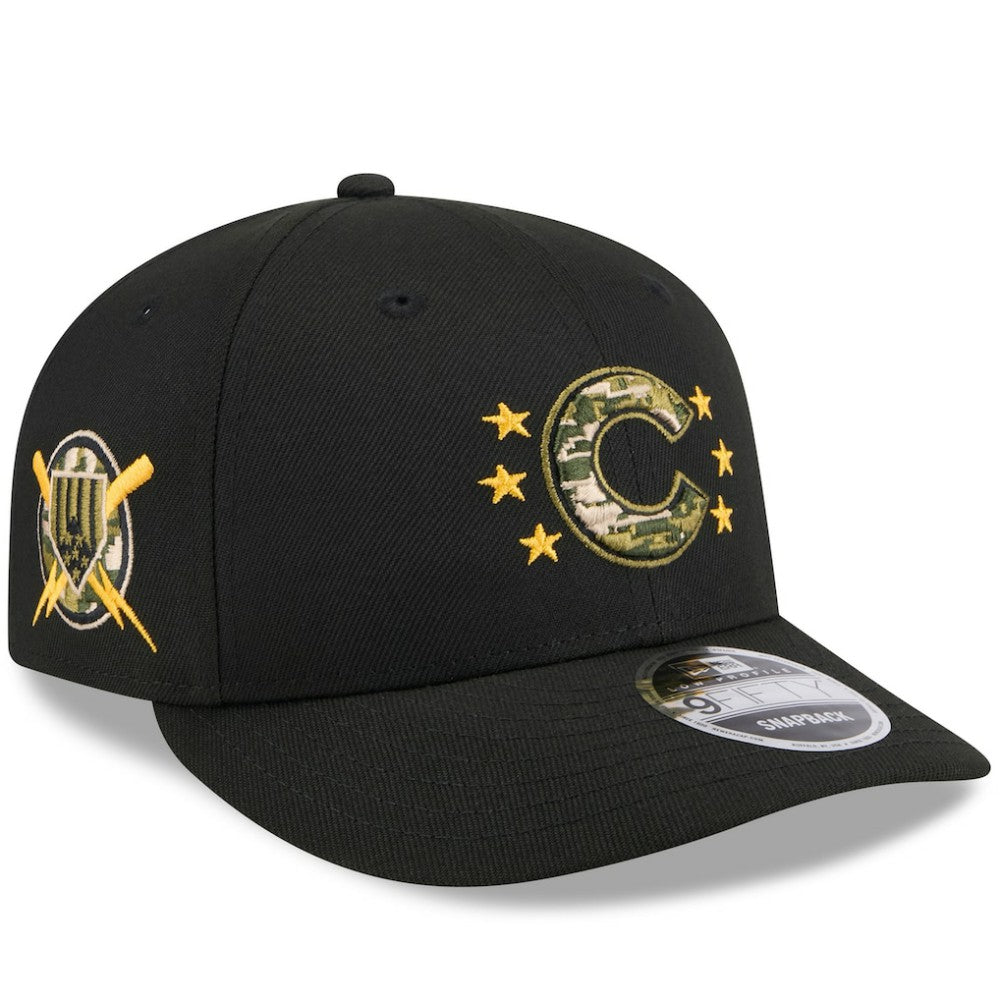MLB Chicago Cubs New Era 2024 Armed Forces Day Low Profile 9FIFTY Snapback Hat