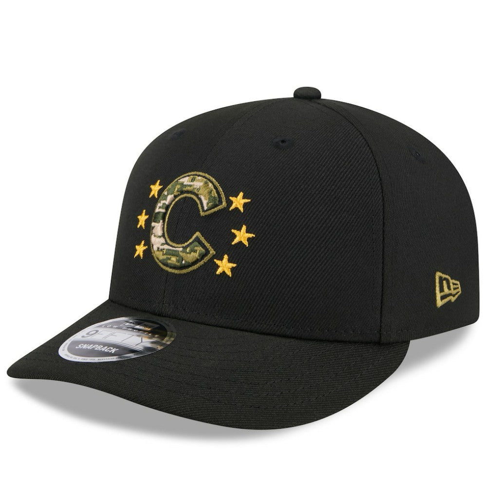 MLB Chicago Cubs New Era 2024 Armed Forces Day Low Profile 9FIFTY Snapback Hat