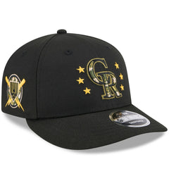 MLB Colorado Rockies New Era 2024 Armed Forces Day Low Profile 9FIFTY Snapback Hat