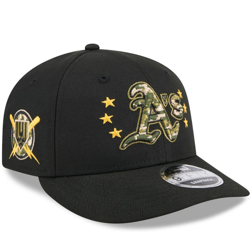 MLB Athletics New Era 2024 Armed Forces Day Low Profile 9FIFTY Snapback Hat