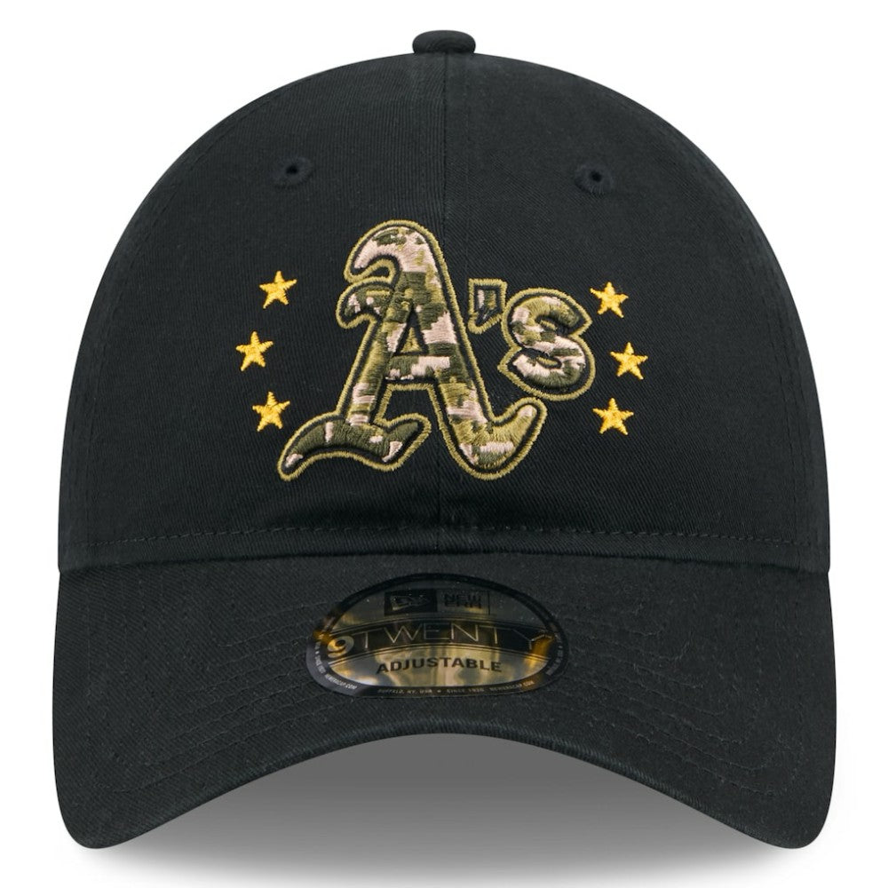 MLB Athletics New Era 2024 Armed Forces Day 9TWENTY Adjustable Hat